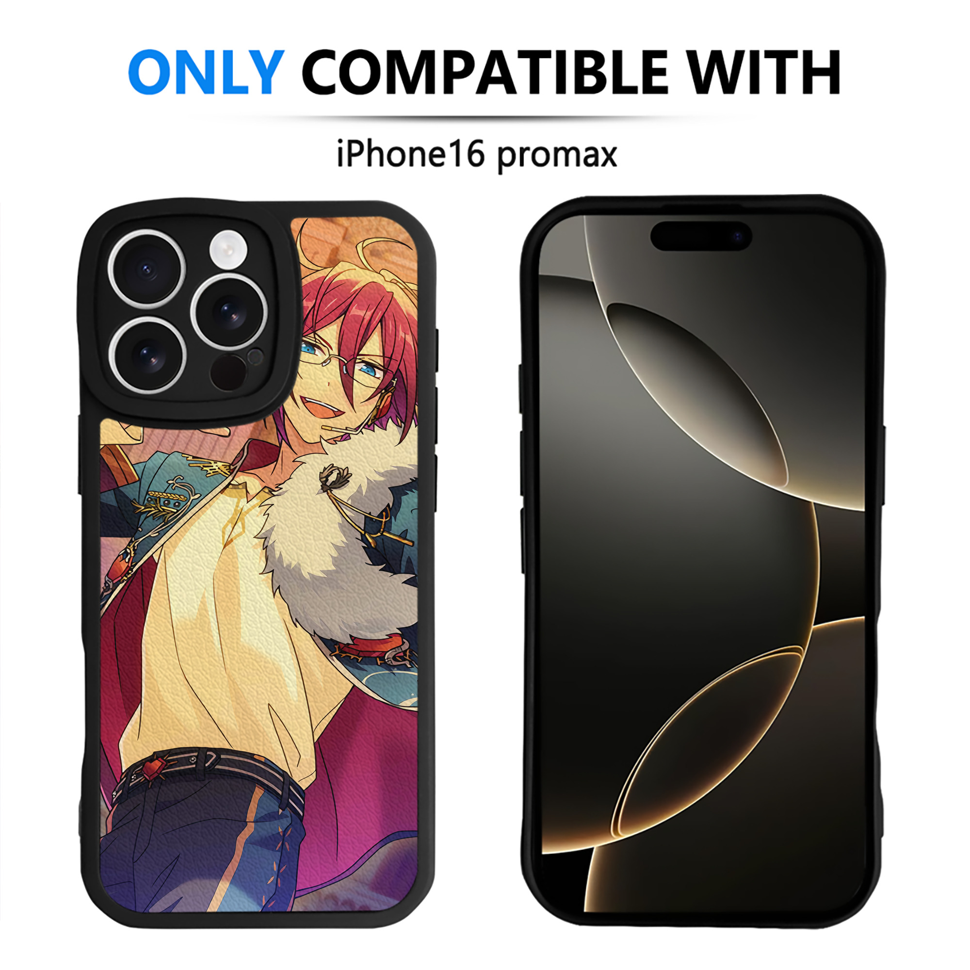 （画像用） あんさんぶるスターズ! Ensemble Stars 【iPhone 16シリーズ対応】シリコンスマホケース（レザー調） 材質：シリコン